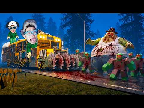 REKREASI Perjalanan Naik Bus Tingkat MODIFIKASI ANTI ZOMBIE di Last Stop Roblox!!!