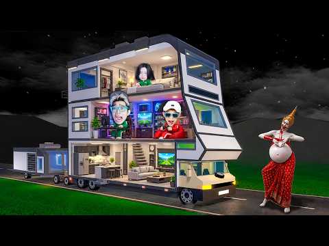 SERU! KITA HIDUP DALAM MOBIL CAMPERVAN TINGKAT 3 SELAMA 101 HARI DI ROBLOX!!!