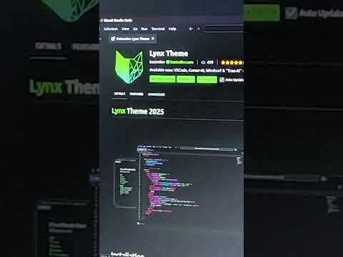 Extension para Vscode Dark thema 2025  #reels