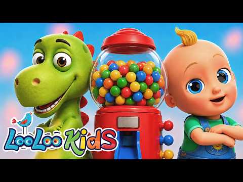 A Ram Sam Sam + Johny Johny Yes Papa - Learn Colors with Gumball Machine and Color Balls Kids Songs