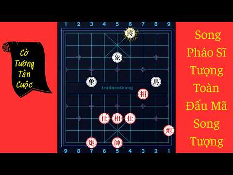 Cờ Tướng Tàn Cuộc: Song Pháo Sĩ Tượng Đấu Mã Song Tượng
