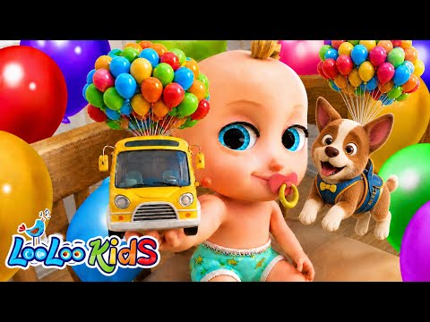 Johny Johny Yes Papa + Wheels On The Bus Balloons Animal Rescue - Learn Colors - LooLoo Kids