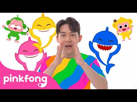 🦈🐵 Colorful Baby Shark and Monkey | Learn Colors with Hoi | Pinkfong Official