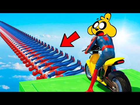 CARRERA de SPIDER-MAN 999% IMPOSIBLE NO CAER 😂🚗 MIKECRACK en GTA 5 Online #27