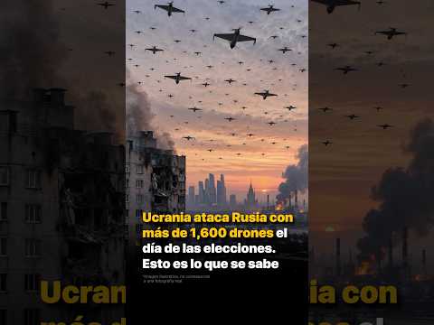 Ucrania ataca Rusia con más de 1,600 drones el día de las elecciones. Esto es lo que se sabe