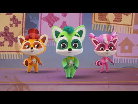 🦝द रकून बैंड | Episode 41 झाड़ू MOP🧹| Fun Songs, Music Box Magic & Musical Learning