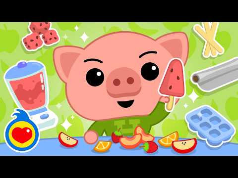 ¡A comer fruta con Hoggie! 🍉 Helado de Sandía | Videos Educativos de Plim Plim para Niños