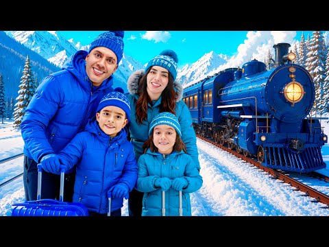 VIAJANDO SOLO de COLOR AZUL en TREN por Una Semana 