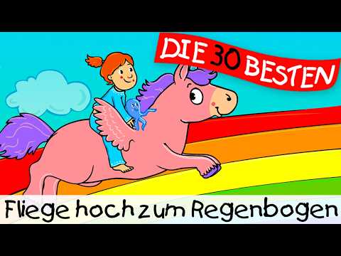 Fliege hoch zum Regenbogen || Kinderlieder zum Mitsingen und Bewegen