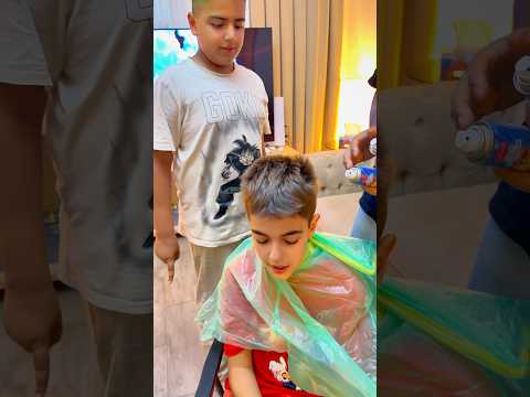 صبغنا شعرات خلودة ومالك 😳
