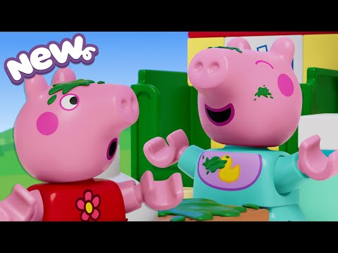 Peppa Pig Tales 🍼 Baby Evie COPIES Peppa at LUNCHTIME! 🥣 | LEGO DUPLO Peppa Pig Episodes