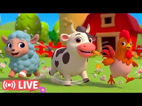 🚜🐮 Farm Nursery Rhymes for Babies & Toddlers | Kids Learning Songs | HeyKids