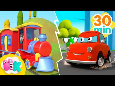 Let’s Play with Cars & Trains! 🚗🚂 Vehicles & Transportation Songs for Kids | HeyKids Nursery Rhymes