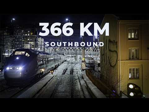 366 KM Southbound | Starry Winter Night Cab View 4K