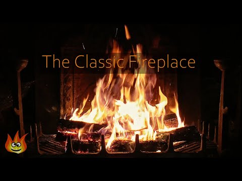 Classic Burning Fireplace Loop with Crackling and Sizzling Fire Sounds (Full HD)
