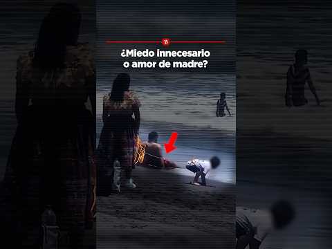 ¿Miedo innecesario o amor de madre? Ató a su hijo en la playa y algunos entendieron otros criticaron