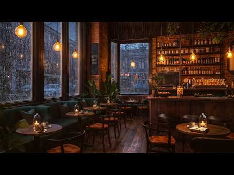 Rainy Café Jazz | 3 Hours to Stay Focused