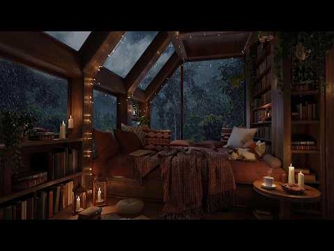 Rain on Window & Thunderstorm Ambience ⛈️ Design making tutorial