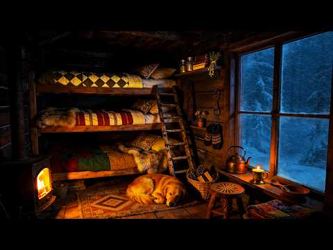Escape to a Cozy Snowy Cabin 🌲🔥 | Peaceful Ambience & Deep Sleep