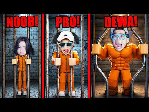 Kita Jadi Tahanan Noob Vs Pro Vs Dewa Memiliki OTOT BESAR Tak Terhentikan di ROBLOX!