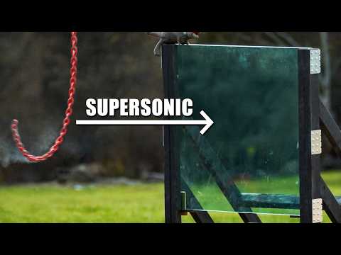 Giant Chain Whip Vs Bulletproof Glass