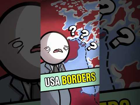 The WEIRD borders of the USA... #4k #history