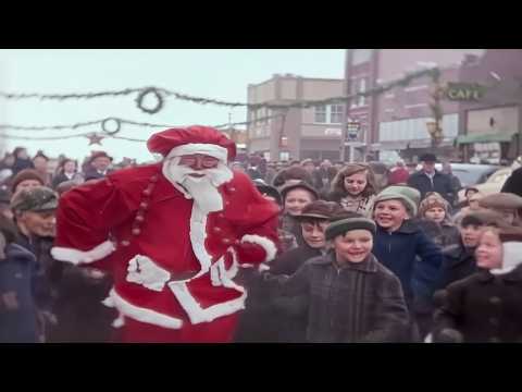 South Dakota 1930s in color, Town Life & Christmas [60fps, Remastered] w/Sound Design