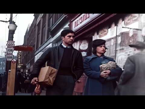 Pennsylvania 1940 in color, New Castle [60fps, Remastered] Sound Design