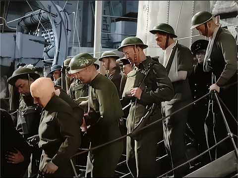 Stunning restored and colorized footage of the British evacuation of Dunkirk in 1940