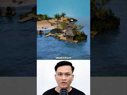 PRIA INI MEMBUAT PULAU YANG INDAH DARI BOTOL PLASTIK‼️#shorts #shortsfeed #facts #storytime