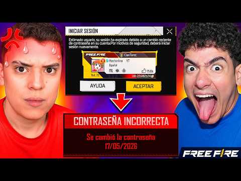 LE CAMBIE LA CONTRASEÑA A SU CUENTA DE FREE FIRE !! BROMA a HECTORINO *termina muy mal* - TheDonato