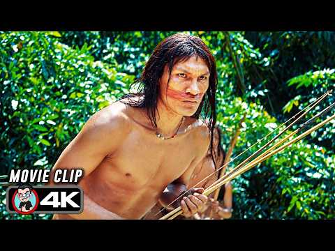 First Contact With A Native Tribe | THE LOST CITY OF Z (2016) Movie CLIP 4K