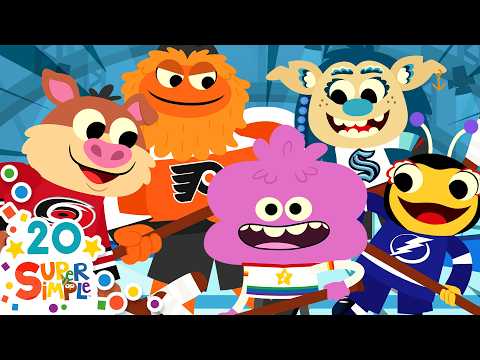 When We Play Hockey 🏒 | Super Simple Songs & ‪@NHL Hockey Song for Kids