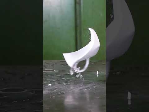 A Short Documentary About Porcelain Cups ☕💥 #hydraulicpress #porcelain #slowmotion