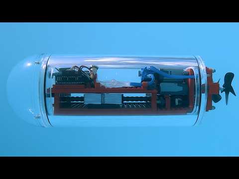 Building a Lego-powered Submarine 5.0 - moving weight for pitch control