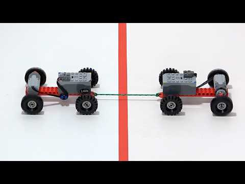 Making Lego Car WIN Tug-of-War