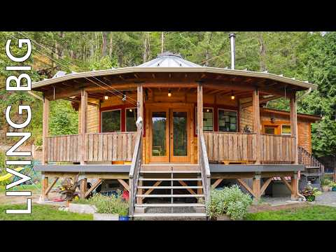 Spectacular Wooden Roundhouse Takes the Classic Yurt to the Next Level