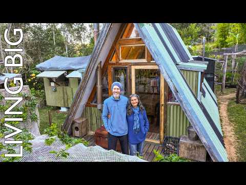 A $1,000 A-Frame Cabin, Permaculture Gardens & an Incredible Off-Grid Life