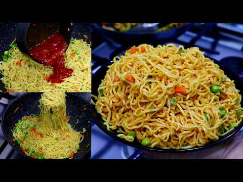ചിക്കനും മുട്ടയും ഒന്നും ഇല്ലാതെ Noodles ഒരുവട്ടം ഇങ്ങനെ ഉണ്ടാക്കി നോക്കണേ |Easy Chilli Noodles 