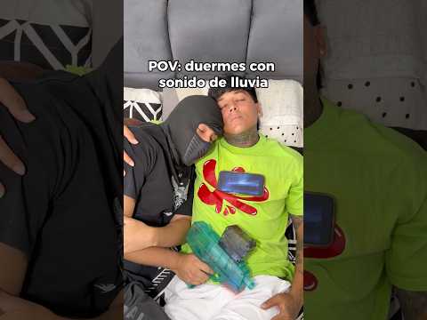 Cuando duermes con sonido de lluvia