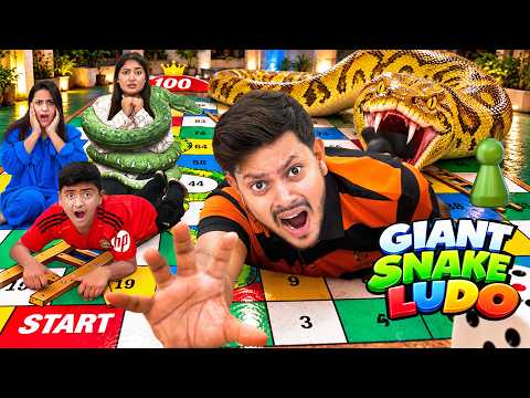 বিশাল সাপলুডু খেলতে গিয়ে ভয়ংকর অবস্থা! 😱🐍 | Giant Snake Ludu Game | Rakib Hossain