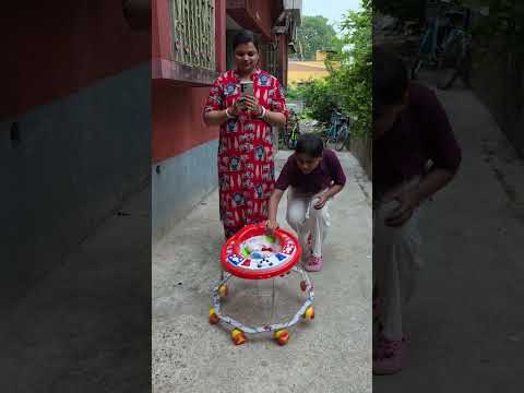 Garib baccha or cycle Village poor people life#kritikachannel#shorts#viral#sister#cycling