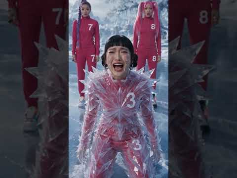 ¿Quién puede derrotar a la Reina de Hielo y su luz azul? #squidgame #intriga  #kpopdemonhunters