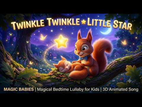 Twinkle Twinkle Little Star ⭐  Magical Bedtime Lullaby for Kids  3D Animated Song
