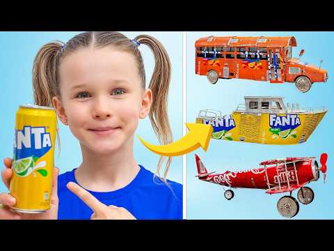 Kids Turn Old Cans Into Amazing DIY Toys with Dad | 2 Hours of Kids Stories