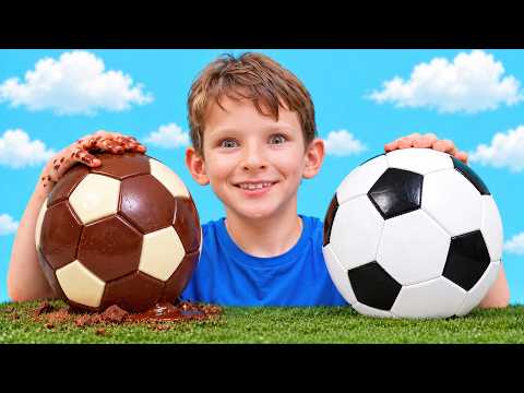 Real or Chocolate? Dad and Kids Try to Tell the Difference!