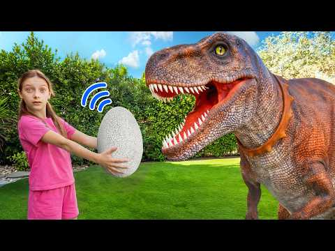 Eva Found a Dinosaur Egg in the Backyard