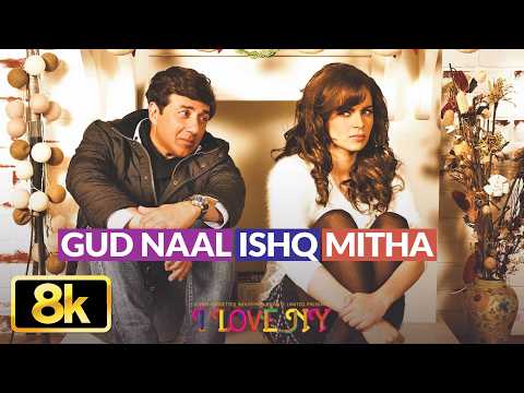 Gud Naal Ishq Mitha 8K Video Song | I Love New Year | Sunny Deol | Kangana Ranaut