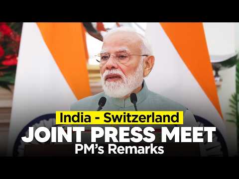 PM Modi's remarks during the joint press meet with President of the Swiss Confederation Guy Parmelin