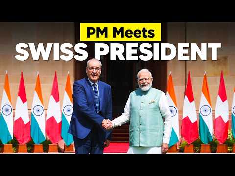 LIVE: PM Modi meets Guy Parmelin, President of the Swiss Confederation at Hyderabad House, New Delhi